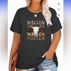 Western Women's Charcoal Gray Morgan Wallen Graphic Tee